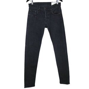 Rag & Bone Black Standard Issue Fit 1 Skinny Leg Black Jeans Size 31